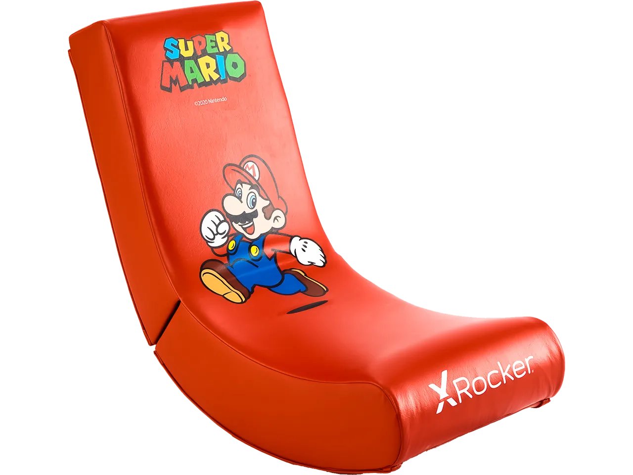 XROCKER Nintendo Super Mario™ Floor Rocker Gaming Bodensessel - Mario - Joy Edition ROT 2020001 PU-Leder 80kg