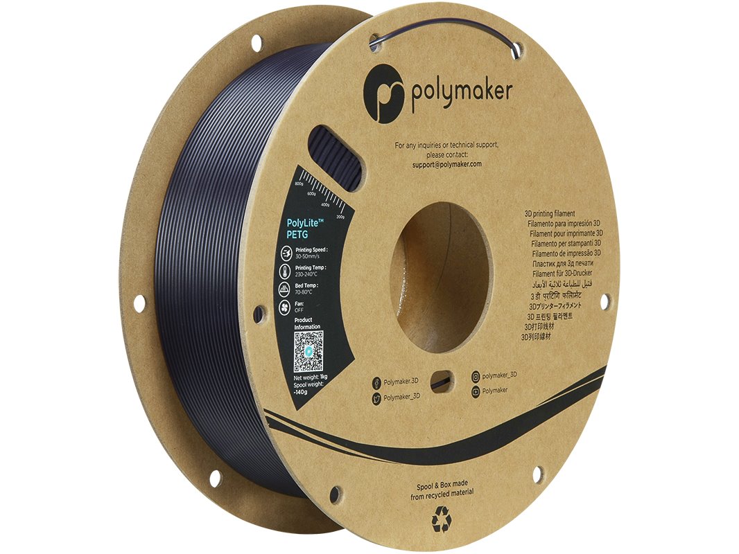 POLYMAKER POLYLITE 3D FILAMENT PETG 1,75mm DARK PURPLE 1kg PB01057