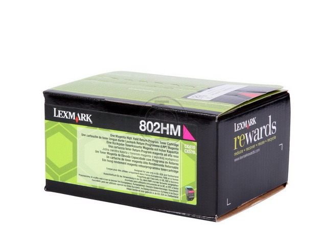 Lexmark Toner-Kit Return magenta HC plus (80C2HM0, 802HM)