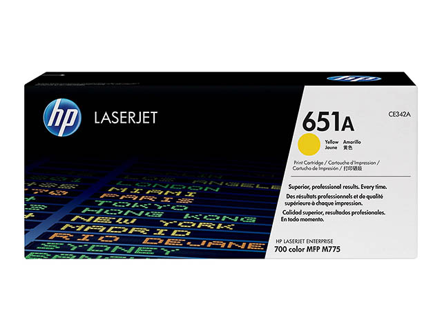 HP Toner-Kartusche gelb (CE342A, 651A)