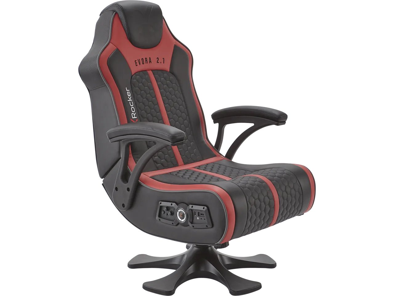XROCKER EVORA GAMING SESSEL SCHWARZ-ROT 2020014 PU-Leder 100kg