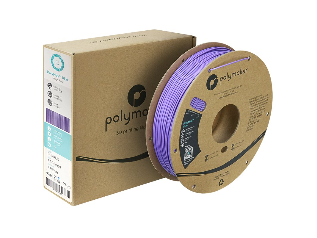 POLYMAKER POLYMAX 3D FILAMENT TOUGH PLA 1,75mm PURPLE 0,75kg PA06009