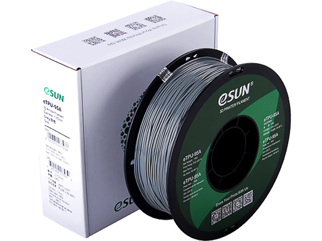 ETPU-95A 1,75mm GREY 1kg ESUN 3D FILAMENT