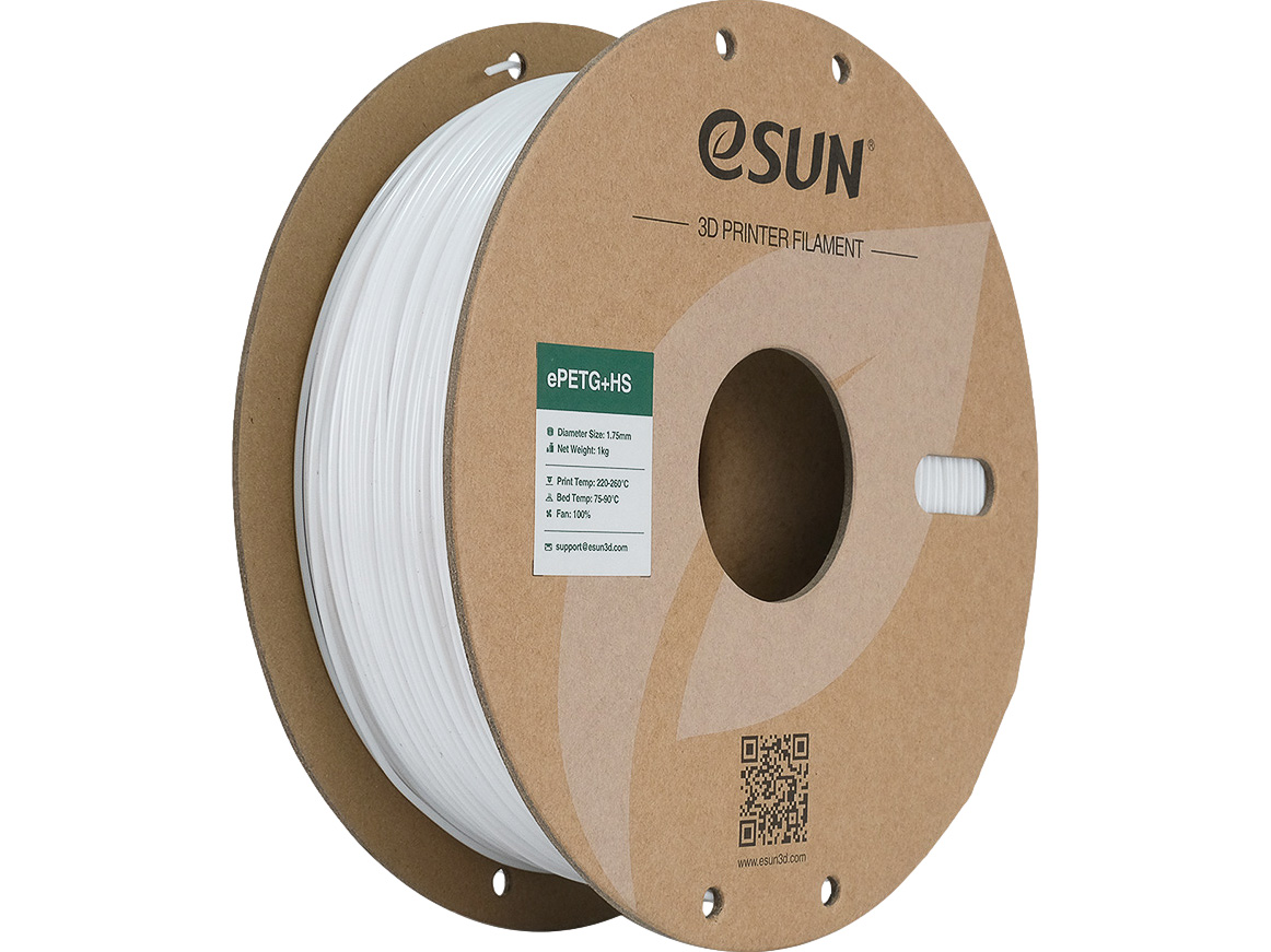 EPETG+HS 1,75mm SOLID WHITE 1kg ESUN 3D FILAMENT
