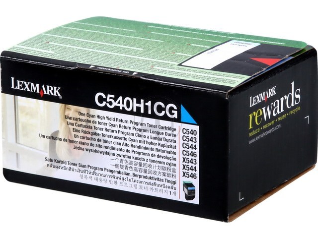 Lexmark Toner-Kit Prebate cyan HC (C540H1CG)