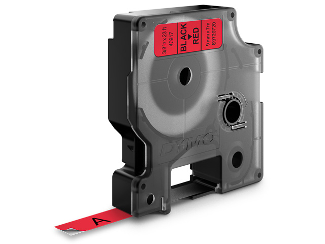 Dymo Schriftbandkassette schwarz/rot (40917)