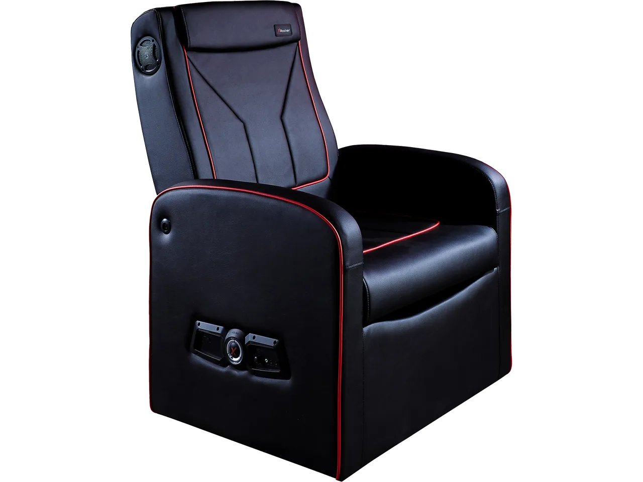 XROCKER SHIFT LUXE GAMING SESSEL SCHWARZ-ROT 2022021 Junior PU-Leder Stauraum