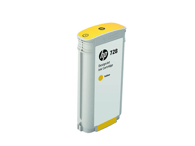 HP Tintenpatrone gelb HC (F9J65A, 728)