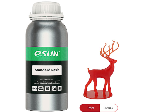 UV/LCD STANDARD RED 1KG ESUN 3D RESIN 405NM