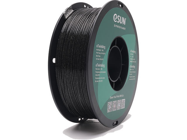 ETWINKLING 1,75mm BLACK 1kg ESUN 3D FILAMENT