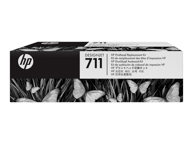 HP Tintendruckkopf gelb, magenta, schwarz, cyan (C1Q10A, 711)