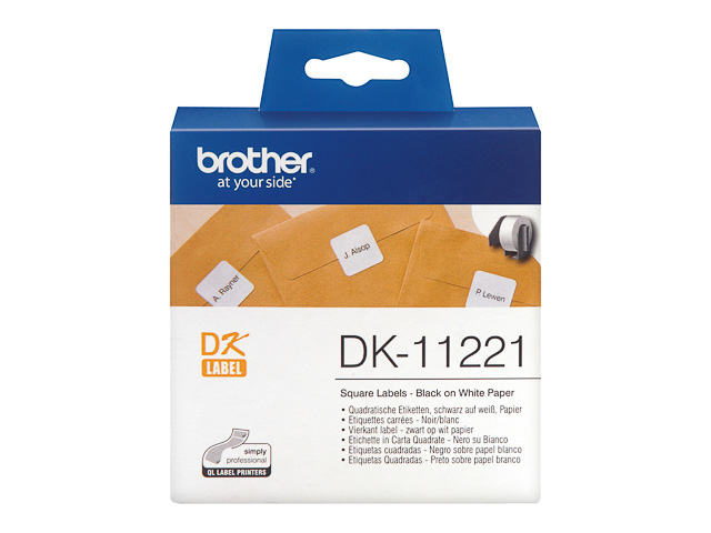 Brother Etiketten weiß 23mm x 23mm (DK-11221)