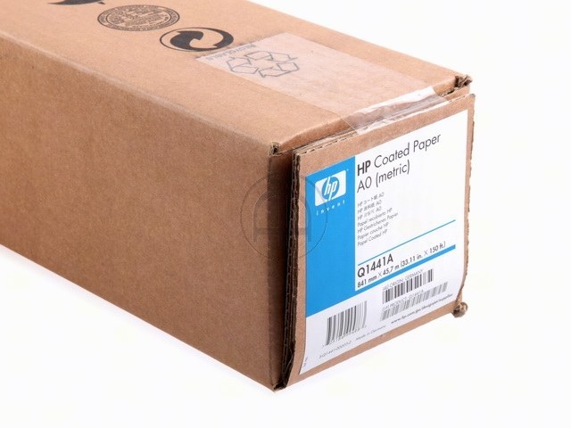 Q1441A HP Plotterpapier 33 (838mm) 841mm 45,7Meter weiss 90gr beschichtet