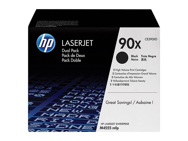 HP Toner-Kartusche 2 x schwarz (CE390XD, 90X)