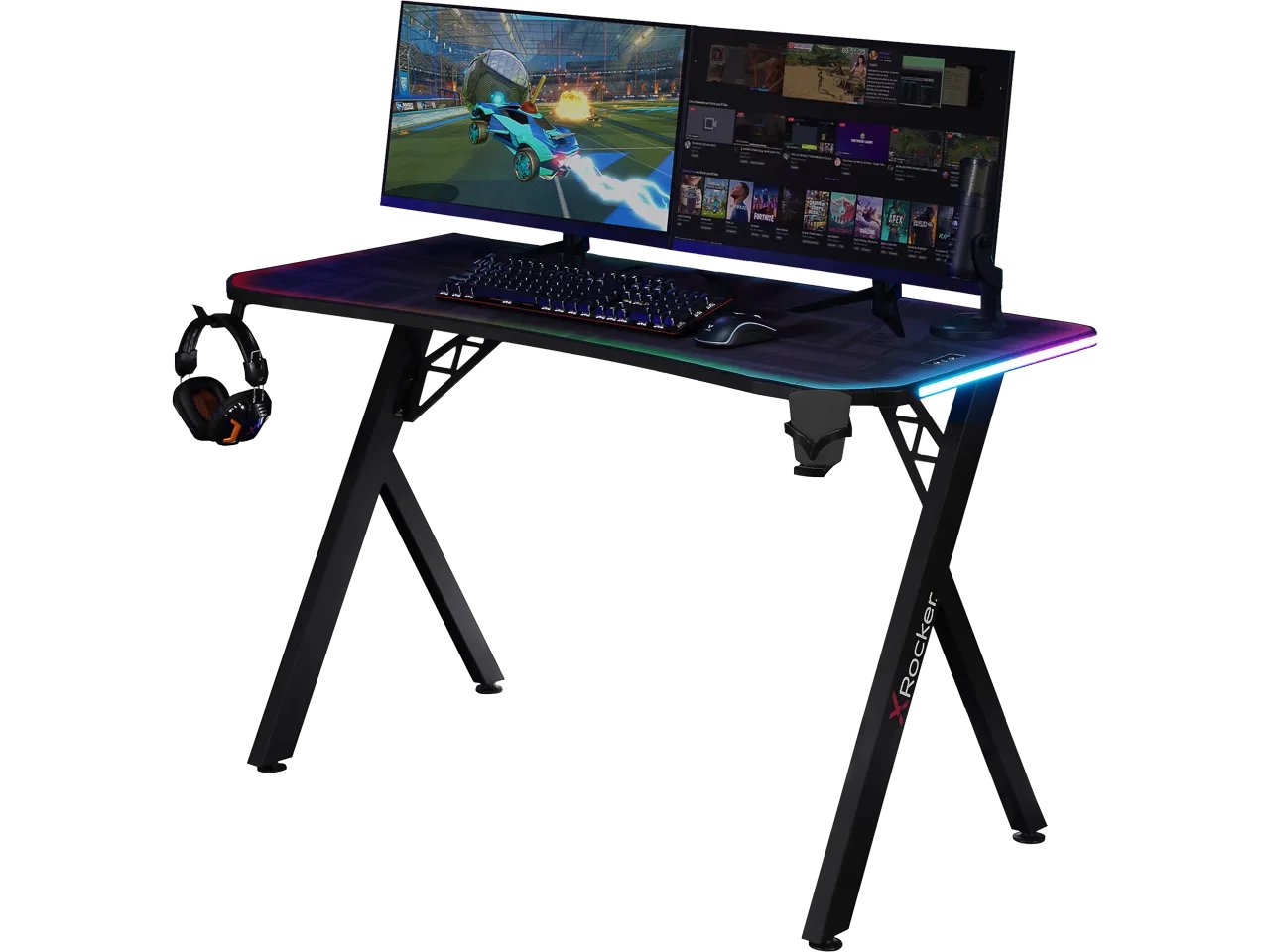 XROCKER LUMIO XL RGB-GAMING SCHREIBTISCH MIT BELEUCHTUNG UND APP-STEUERUNG 2024071