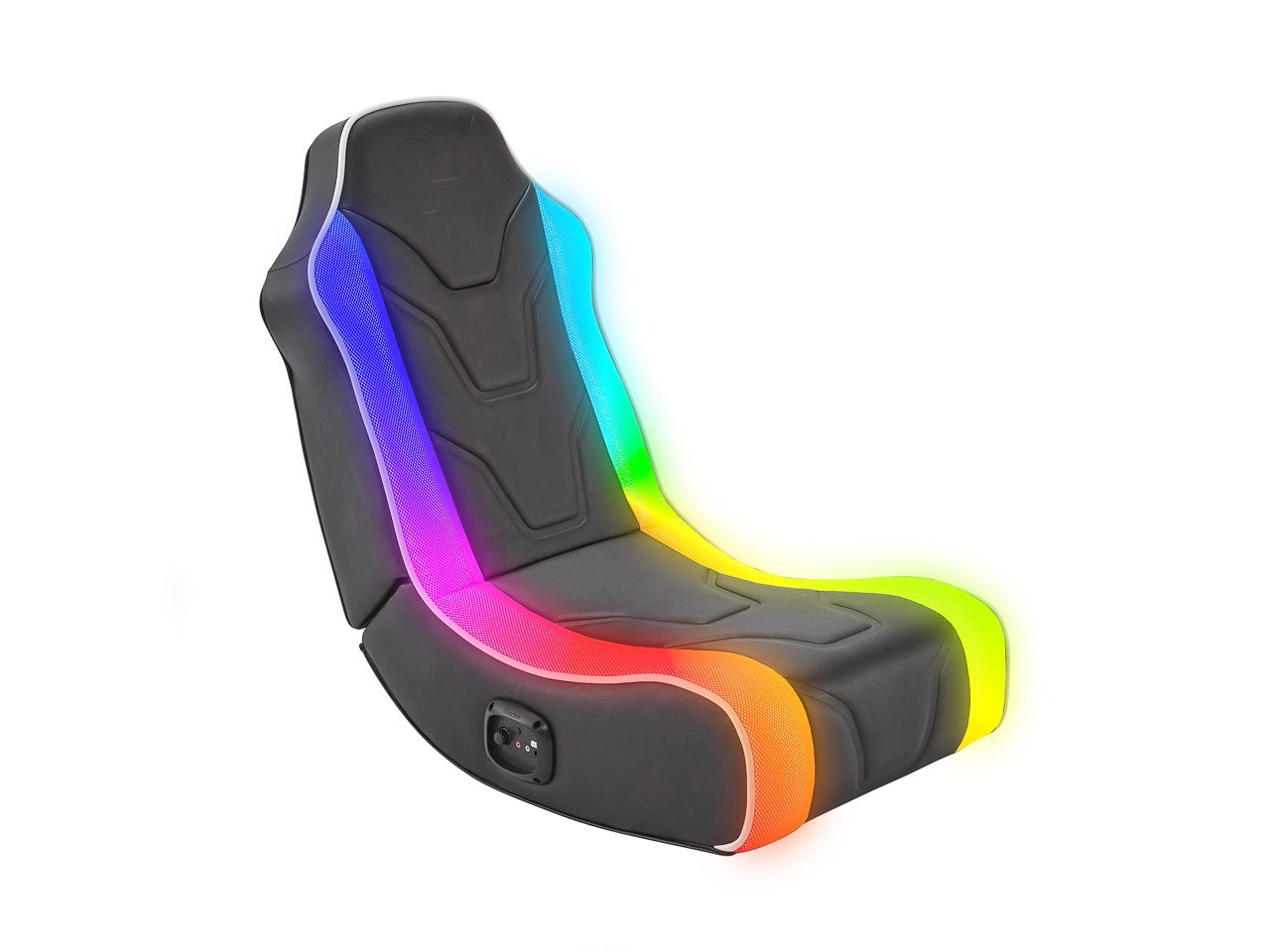 XROCKER Chimera RGB 2.0 Neo Motion™ LED Floor Rocker Gaming Bodensessel SCHWARZ 5140301 PU-Leder 80kg