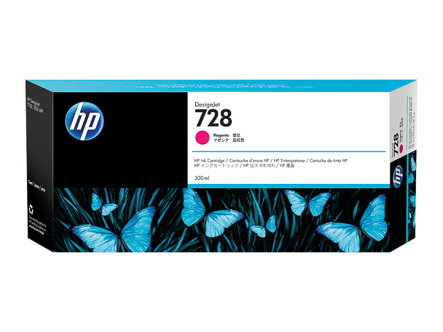 HP Tintenpatrone magenta HC plus (F9K16A, 728)