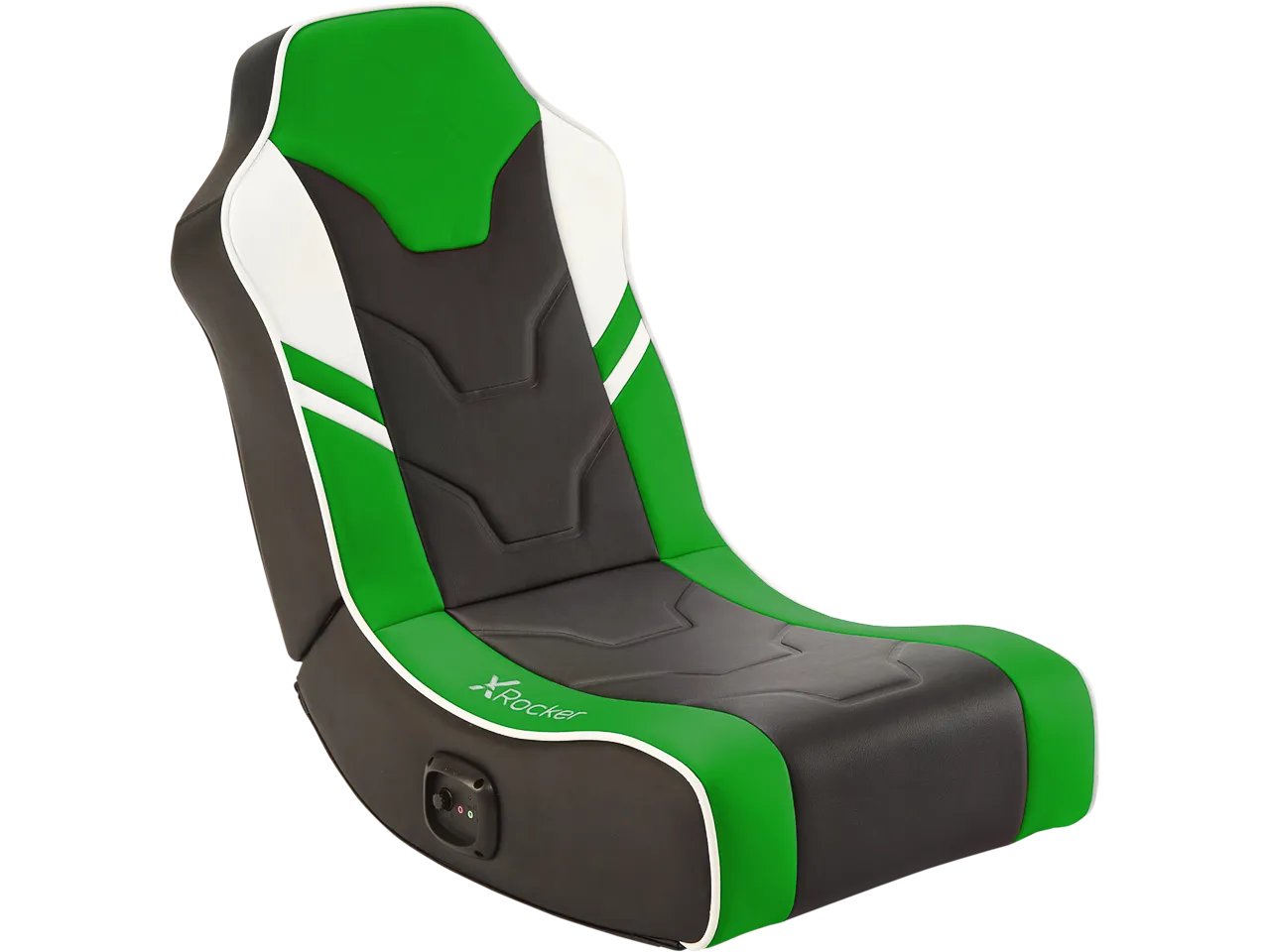 XROCKER SHADOW 2.0 Audio Floor Rocker GAMING BODENSESSEL GRUEN 5121901 PU-Leder 80kg