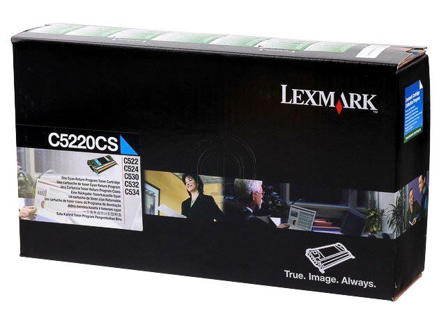 Lexmark Toner-Kartusche Prebate cyan (C5220CS)
