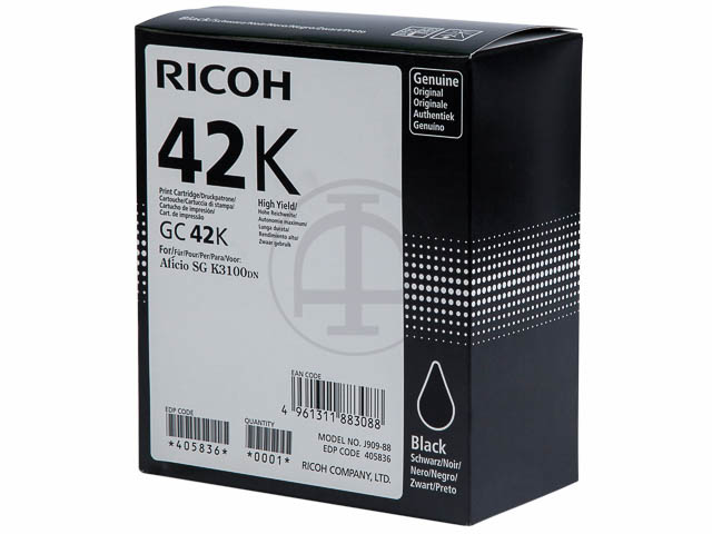 Ricoh Gel-Kartusche schwarz HC plus (405836, GC-42K)