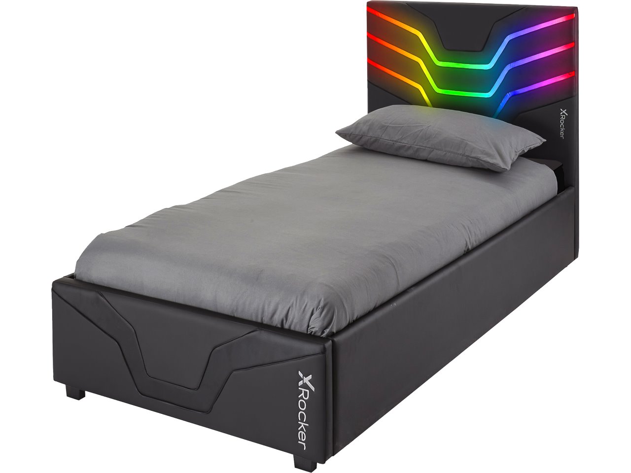 XROCKER COSMOS RGB GAMING EINZELBETT 2023046 90x190cm schwarz