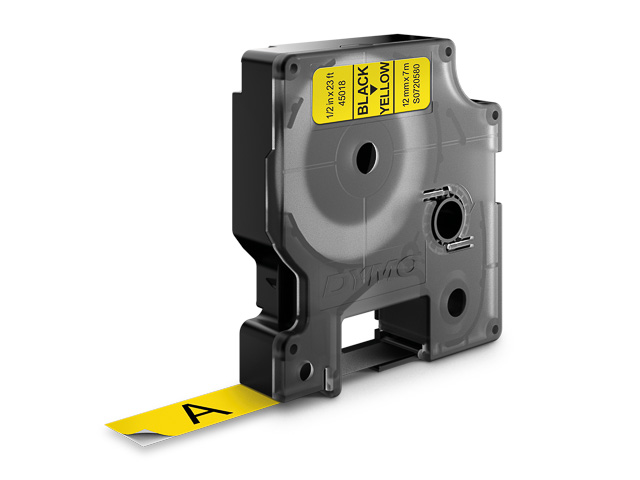 Dymo Schriftbandkassette schwarz/gelb (45018)