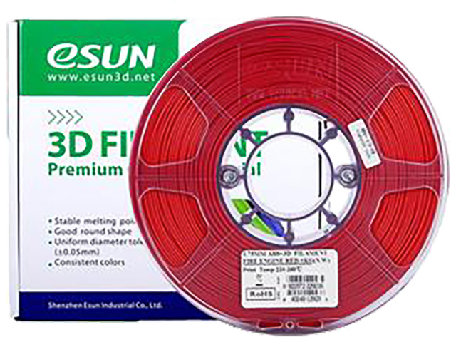 ESUN 3D FILAMENT ABS+ 1,75mm FIRE ENGINE RED 1kg