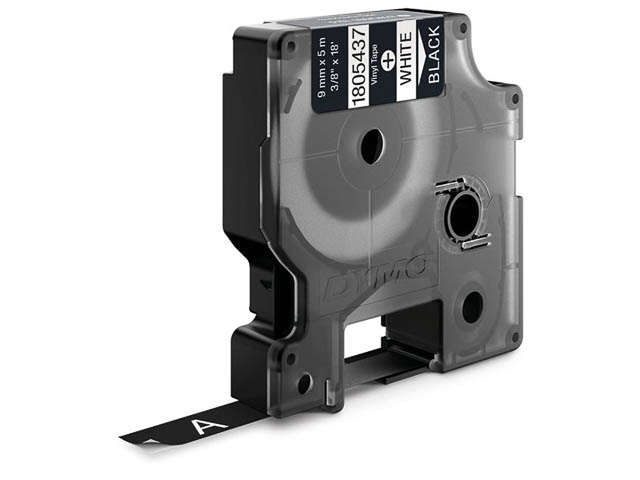 Dymo Farbiges Vinylband 9mm weiß/schwarz (1805437)