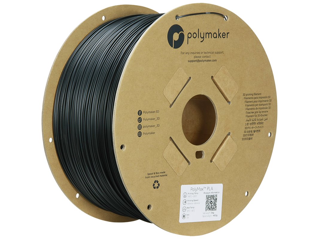 POLYMAKER POLYMAX 3D FILAMENT TOUGH PLA 1,75mm BLACK 3kg PA06024