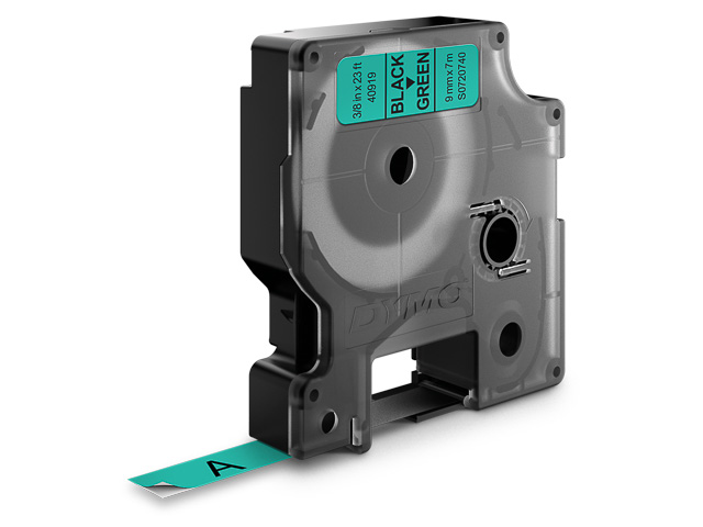 Dymo Schriftbandkassette schwarz/grün (40919)