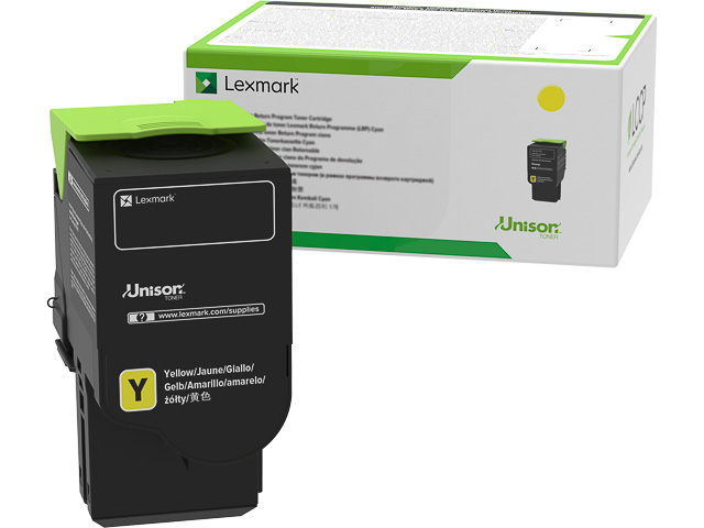 Lexmark Toner-Kit Contract (nur für Vertragskunden) gelb HC (78C2UYE)