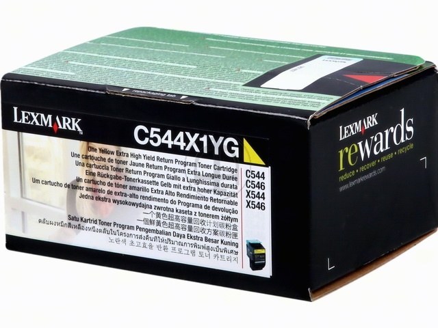Lexmark Toner-Kit Prebate gelb HC plus (C544X1YG)
