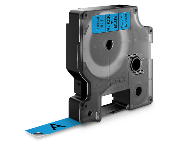 Dymo Schriftbandkassette schwarz/blau (45016)