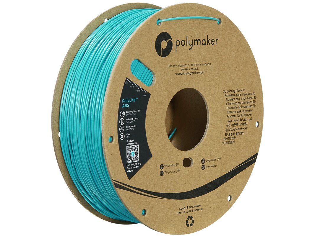 POLYMAKER POLYLITE 3D FILAMENT ABS GALAXY 1,75mm TEAL 1kg PE01038