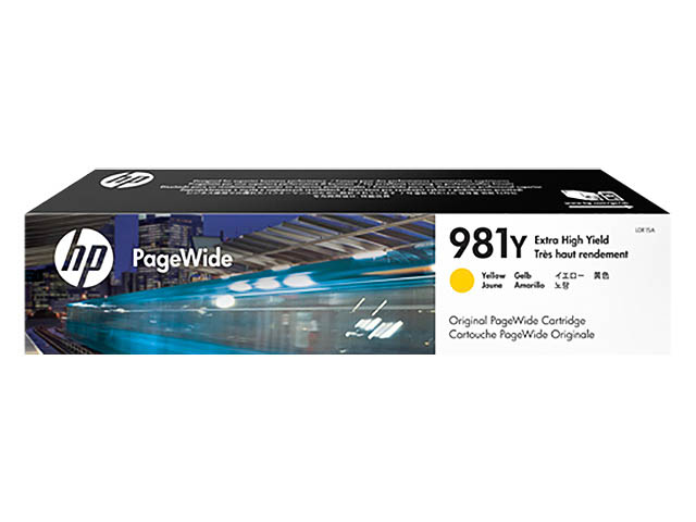HP Tintenpatrone gelb HC plus (L0R15A, 981Y)