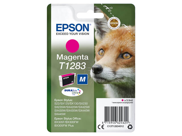 Epson Tintenpatrone magenta (C13T12834012, T1283)