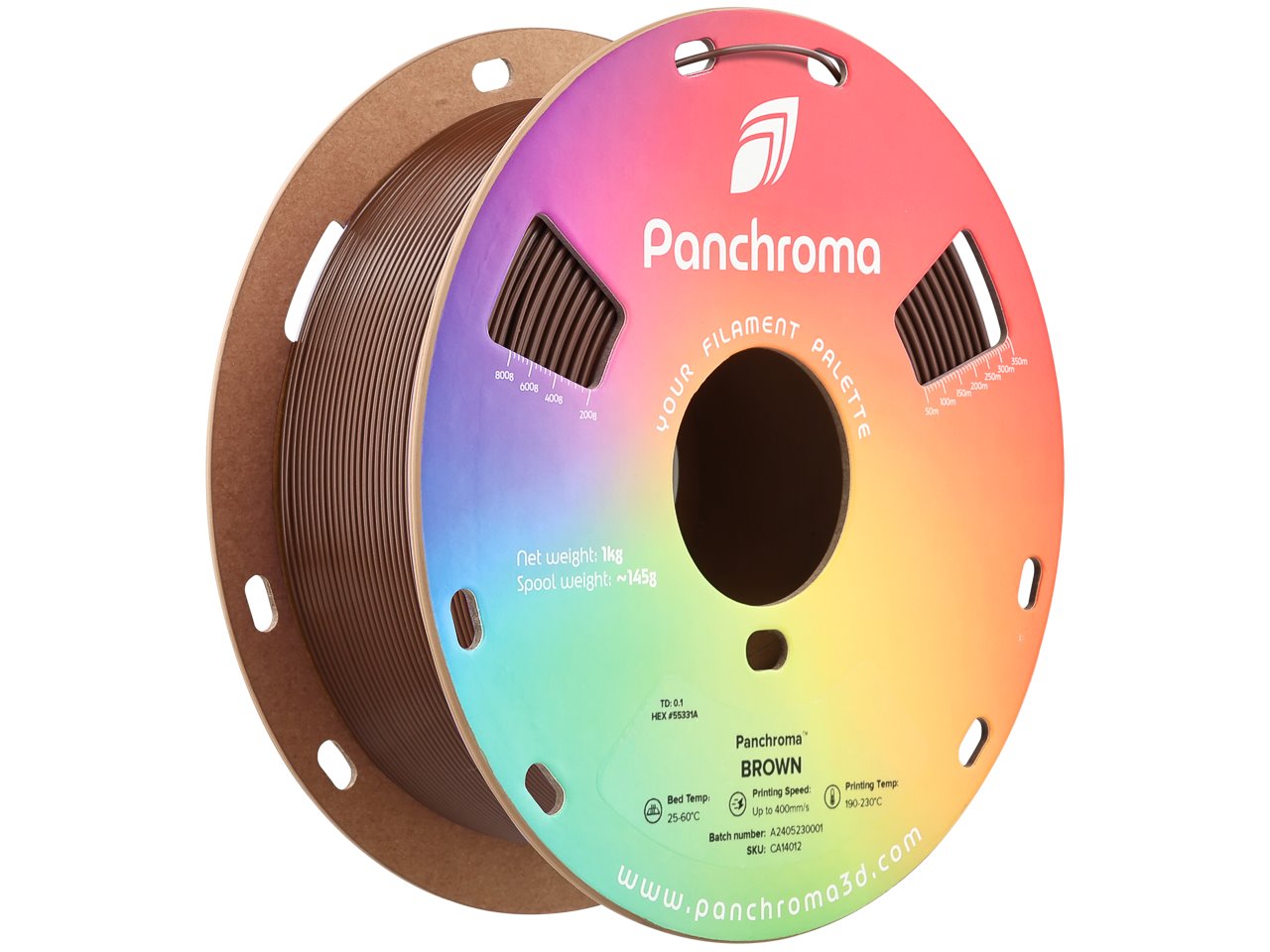 POLYMAKER PANCHROMA 3D FILAMENT COPE 1,75mm BROWN 1kg CA14012