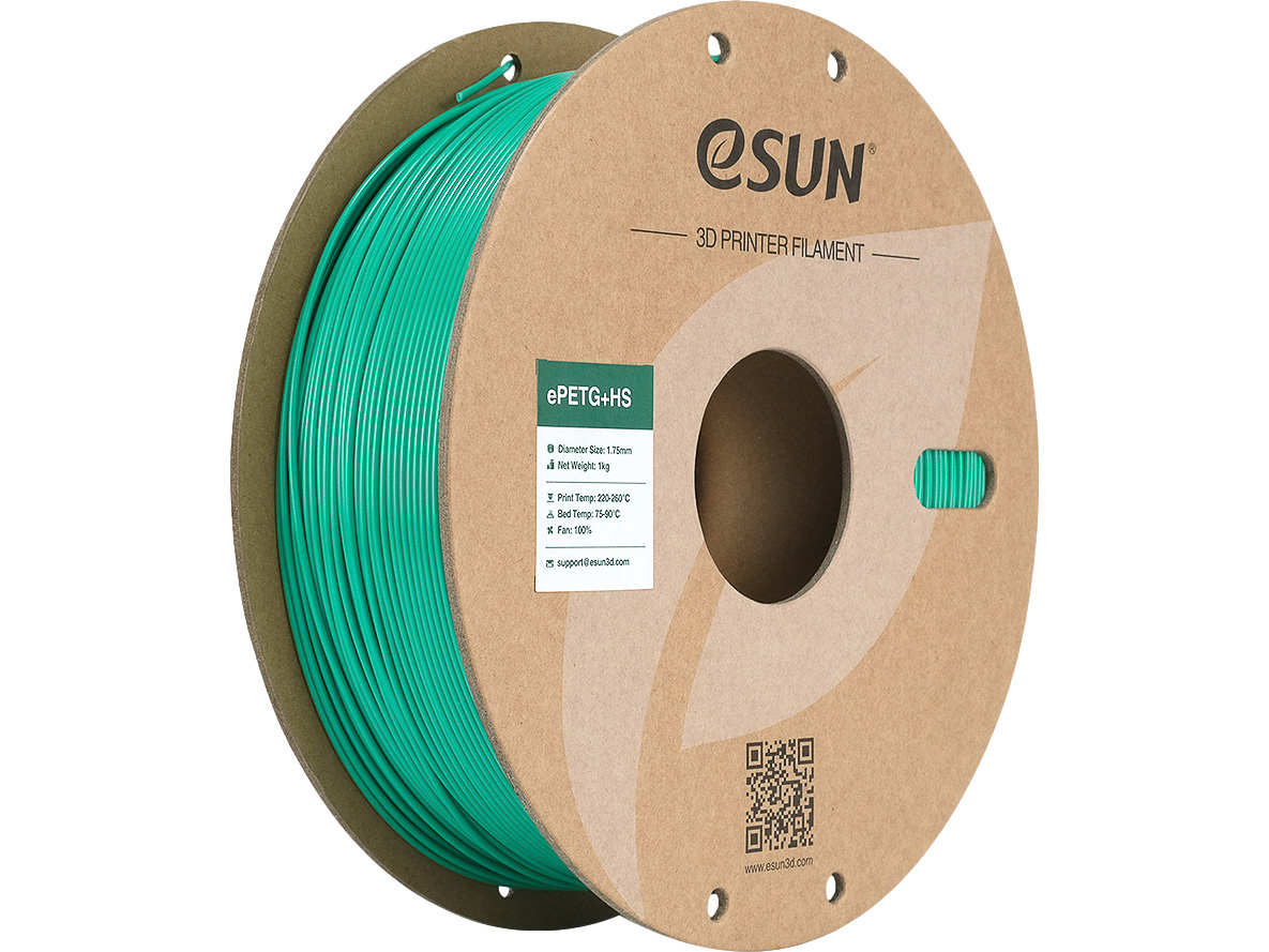 EPETG+HS 1,75mm SOLID GREEN 1kg ESUN 3D FILAMENT