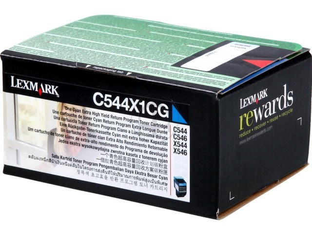 Lexmark Toner-Kit Prebate cyan HC plus (C544X1CG)
