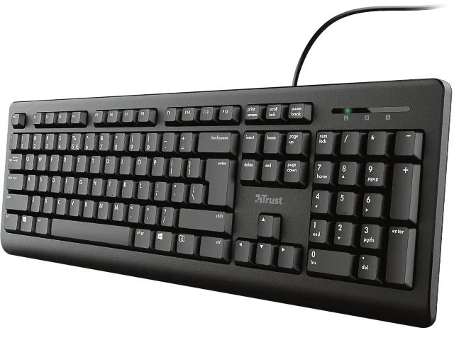 23884 TRUST Primo Tastatur QWERTZ DE Kabel schwarz