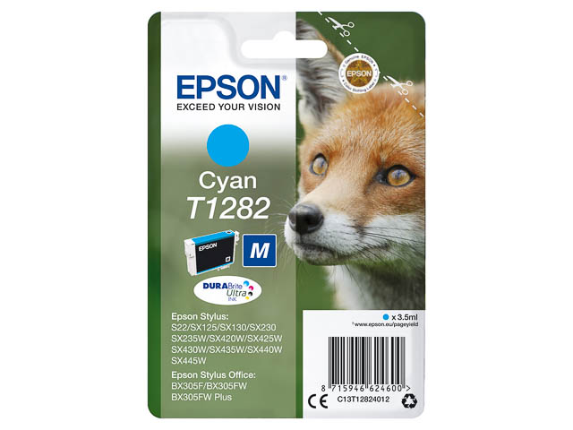 Epson Tintenpatrone cyan (C13T12824012, T1282)