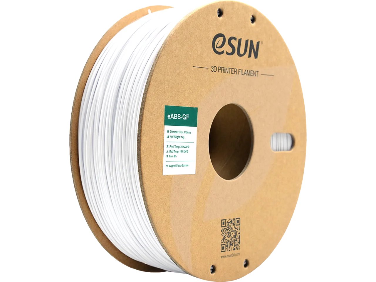 EABS-GF 1,75mm COLD WHITE 1kg ESUN 3D FILAMENT