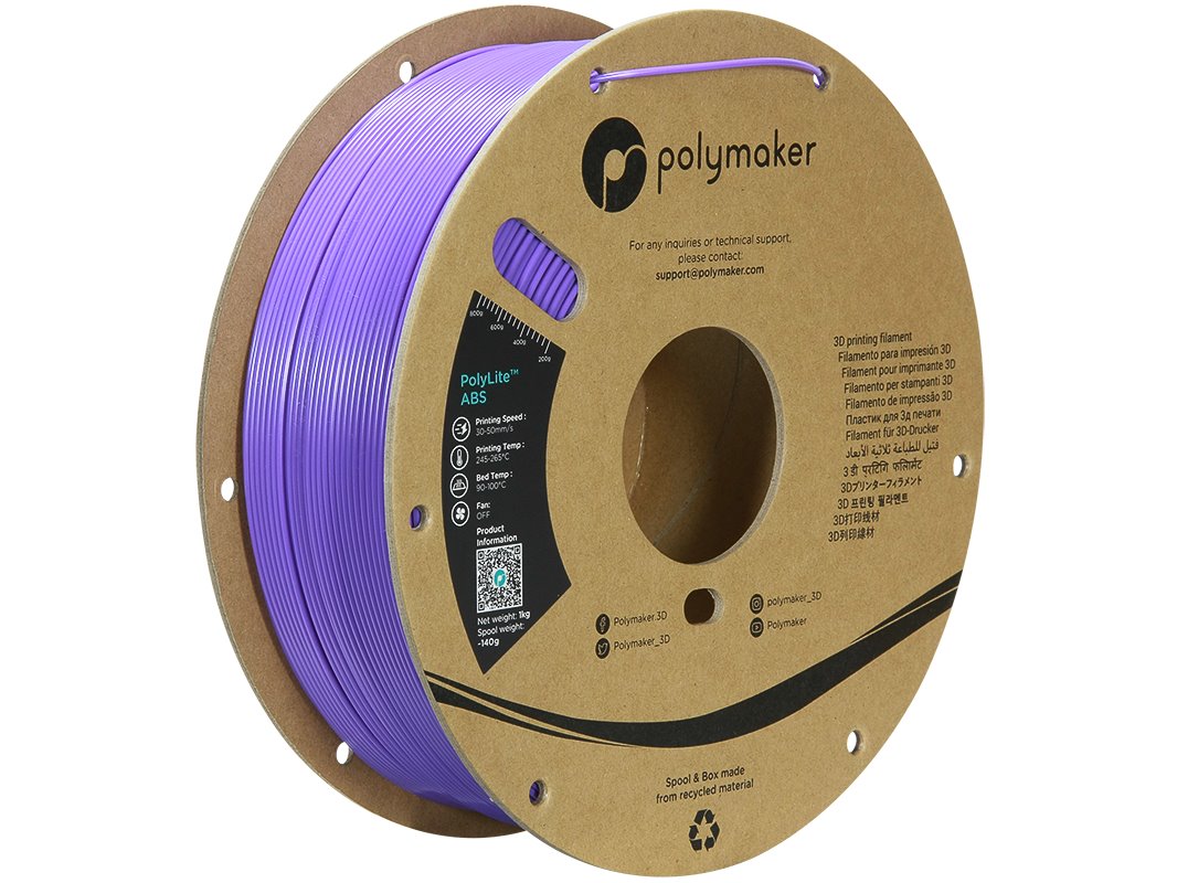 POLYMAKER POLYLITE 3D FILAMENT ABS 1,75mm PURPLE 1kg PE01008