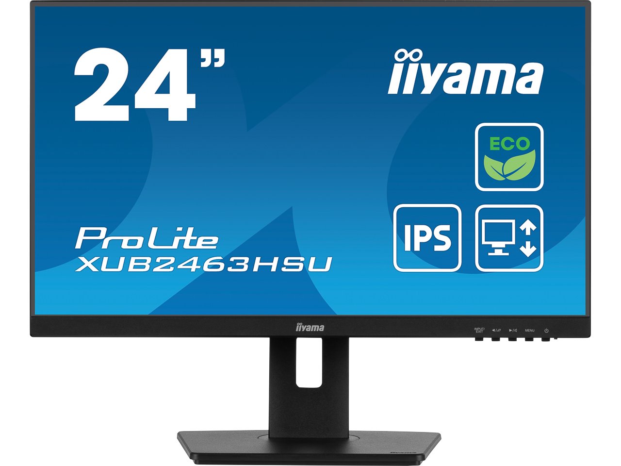 XUB2463HSU-B1 IIYAMA ProLite Monitor 23,8 (60,5cm) HDMI USB 3.2 FHD IPS LED
