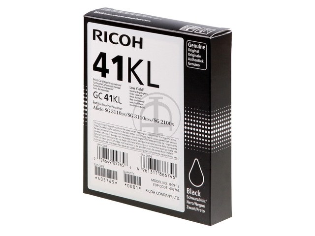 Ricoh Gel-Kartusche schwarz (405765, GC-41KL)