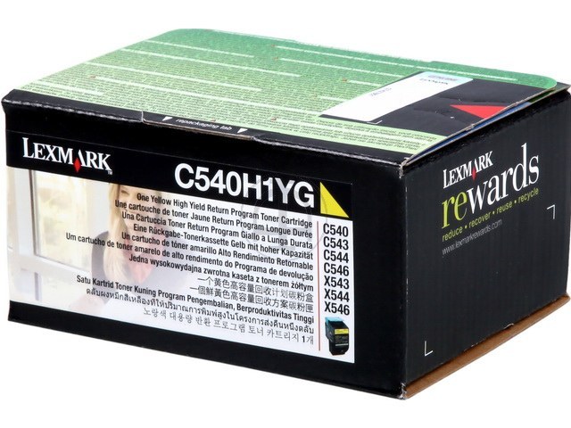 Lexmark Toner-Kit Prebate gelb HC (C540H1YG)