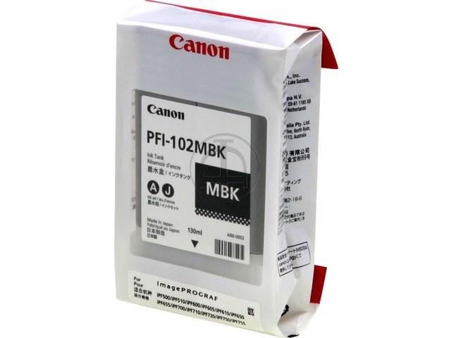 Canon Tintenpatrone schwarz matt (0894B001, PFI-102MBK)