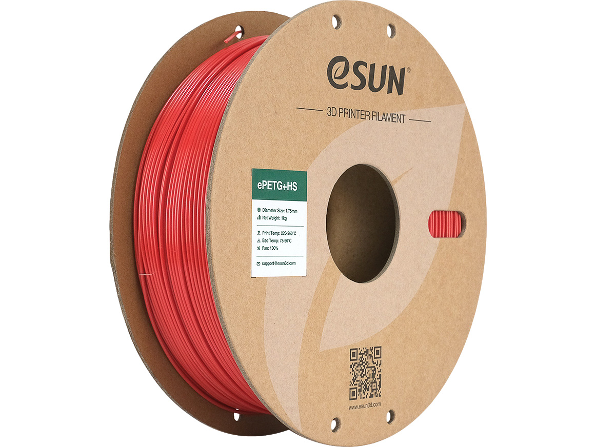 ESUN 3D FILAMENT EPETG+HS 1,75mm FIRE ENGINE RED 1kg