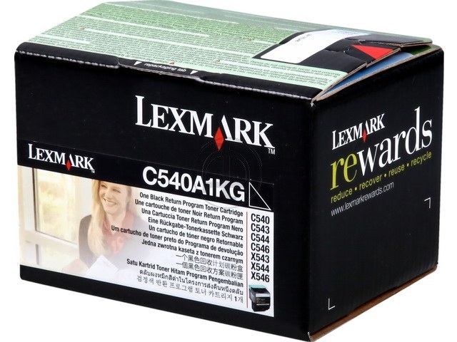 Lexmark Toner-Kartusche Prebate schwarz (C540A1KG)