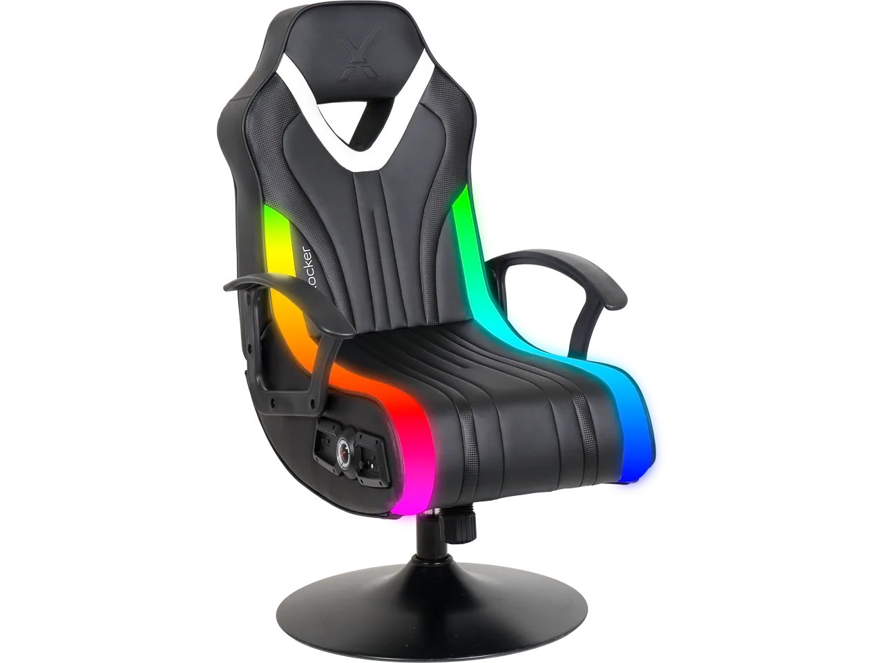 XROCKER XR FURY GAMING SESSEL SCHWARZ 2023039 PU-Leder Neomotion RGB 2.1 Soundsystem 100kg